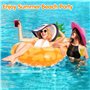 COOLJOYA Flottant Hamac Gonflable Hamac Flottant Piscin Recliner Matelas Fauteuil Gonflable Chaise Longue Flotteur Jouets de Pis