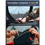DIHOOM Compresseur à Air Portatif 45L/Min avec Batterie 6000mAh - Gonfleur Pneus Voiture Rapide, Support Banque d'Énergie, Éclai