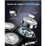 ETROBOT Rasoir Electriques Hommes, 3D Tondeuse Barbe Homme- Rasoirs Électriques Homme avec Rechargeable Base -Rasoir Humide/Sec 