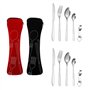 Couverts de camping en acier inoxydable pour 2 personnes - Couverts de voyage - Pour le camping