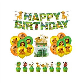 Décorations Anniversaire Lion King - Déco Roi Lion avec Ballons