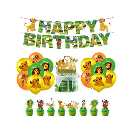 Décorations Anniversaire Lion King - Déco Roi Lion avec Ballons
