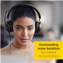 Jabra Evolve2 40 SE Casque Filaire stéréo antibruit avec Technologie d'appel à 3 Microphones et câble USB-A Certifié MS Teams Fo