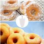 Moule à donuts, 2Pcs Portable Machines à Donuts en Plastique DIY pour Donuts Outil de Cuisine Manuel