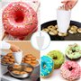 Moule à donuts, 2Pcs Portable Machines à Donuts en Plastique DIY pour Donuts Outil de Cuisine Manuel