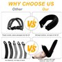 Lixiluxia 4 Pièces Bigoudis Cheveux, Boucle Sans Chaleur, Boudin Cheveux Boucles Overnight Blowout, Heatless Hair Curlers, Roule