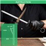 Maxentico Aiguiseur Couteaux, Affuteur Couteau, Fusil à Aiguiser, Eguiseur Affutage avec Trou de Suspension et Manche Plastique,
