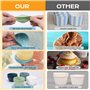 Ensemble de 24 moules à muffins en silicone - Moules en silicone sans BPA pour muffins et cupcakes - Moules à cupcakes réutilisa