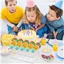 Szaboviktoria Lot de 2 Supports à Sucettes Transparents En Acrylique Avec 100 Bâtonnets Pour Cake Pops, PréSentoir à Cake Pop, B