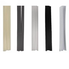 Gendako 50Pcs Tiges Soudage Plastique Bâtons de Soudage ABS/PP/PVC/PE Baguette Plastique Baguette de Soudage Plastique Soudage S