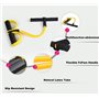 Itian Corde de Tension Multifonctionnelle, Bande de Résistance Elastique de Fitness Femme, Accessoires de Yoga, Redressement Ass