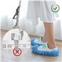 3 Paires Microfibre Poussière Mop Chaussures, Chaussons Poussière, Chaussons de Nettoyage Multifonction Poussière Mop, Chaussure