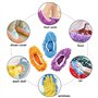 3 Paires Microfibre Poussière Mop Chaussures, Chaussons Poussière, Chaussons de Nettoyage Multifonction Poussière Mop, Chaussure
