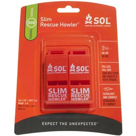 SOL Slim Rescue HOWLER 2 Pack Pack SIFFLET 100 DB Mixte Adulte