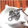 southbankstore Collier personnalisé en forme de dragon féroce avec pendentif en forme de dragon, Zinc