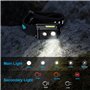 SUNBLESA Gen 2 Lampe frontale à DEL légère 365 lumens – Lampe frontale à 2 lumières blanches et rouges pour adultes et enfants –