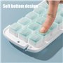 HUSHUI Bacs à glaçons en Silicone, Press Ice Cube Maker Box DIY Ice Tray Quick Ice Maker Box pour Whisky Cocktails Jus