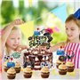 Décoration Gâteau Anniversaire Thème Jeu Vidéo, 37 Cake Toppers Gaming, Décorations Gâteau Thème Consoles, Décorations Gâteau Jo