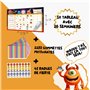 Tableau Enfant | Calendrier Gommettes Entants | Planning Frigo Magnetique | Tableau de Recompenses | Jouet Educatif Montessori 2