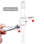 WRISTARMOR Lot de 2 bracelets de rechange en silicone pour Swatch 19 mm étanche avec outil