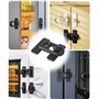 Oruiiju 4 Pack Serrure de porte de réfrigérateur de sécurité enfant，pour réfrigérateurs, congélateurs et armoires,utilisant un a