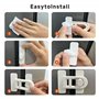 Oruiiju 4 Pack Serrure de porte de réfrigérateur de sécurité enfant，pour réfrigérateurs, congélateurs et armoires,utilisant un a