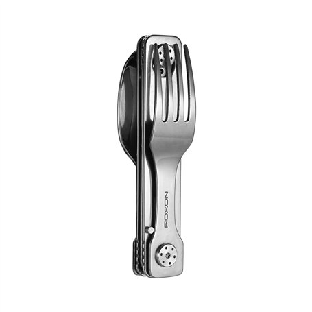 ROXON C1 3 en 1 Acier inoxydable Couteau et cuillère détachables pour Le Camping