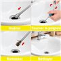 Furet Deboucheur Canalisation avec Manivelle, Furet Débouchage Canalisation Professionnel, Furet Deboucheur WC, Sonde de Debouch