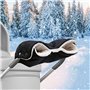 Newpop gants poussette, moufle poussettes avec polaire chaude et coton, gant poussette protège-mains imperméable coupe-vent tail