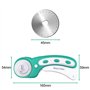 Kit de Couteau Roulette Couture avec 3 Lame de Rechange et Découpe Précise Mécanisme de P