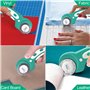 Ceisazira Cutter Rotatif Couture 45mm, Kit de Couteau Roulette Couture avec 3 Lame de Rechange et Découpe Précise Mécanisme de P