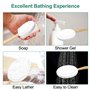 Magrimaxio Applicateur Creme Dos, 7 Pièces Brosse Pour le Dos Douche Avec 4 Tête de Brosse Remplaçable, Brosse Dos Douche Long M