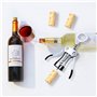 décapsuleur en alliage de zinc avec bouchon à vin et bec verseur