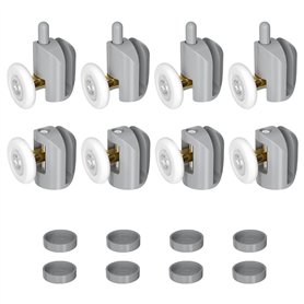 Relota 8 Pièces Roulette Porte Coulissante Douche 23mm