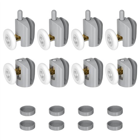 Relota 8 Pièces Roulette Porte Coulissante Douche 23mm
