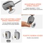 Relota 8 Pièces Roulette Porte Coulissante Douche 23mm, Antirouille Galets de Porte de Douche, pour Cabine de Douche, Salle de B