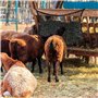 MEYAGOT Filet À Foin, Filet A Foin Pour Chevaux, 160*100 cm Filet A D'alimentation, Sac A Foin Avec Mailles Filet A Foin Extra L