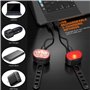 Lumiere Velo Avant et Arriere, 2 Ensembles Eclairage Velo a LED Puissant Kit,Lampe Velo IPX5 Etanche Feux de Vélo Rechargeables 