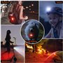 Lumiere Velo Avant et Arriere, 2 Ensembles Eclairage Velo a LED Puissant Kit,Lampe Velo IPX5 Etanche Feux de Vélo Rechargeables 