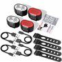 Lumiere Velo Avant et Arriere, 2 Ensembles Eclairage Velo a LED Puissant Kit,Lampe Velo IPX5 Etanche Feux de Vélo Rechargeables 