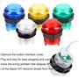 EG STARTS Arcade Classic Kit DIY Pièces USB LED Encoder pour PC Console Jeux 2x 8 voies Joystick 20 x 5 V Boutons lumineux lumin