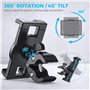 KDD Support Tablette pour Vélo Spin, Support iPad pour Vélo Stationnaire, Tapis Roulant, Support Microphone, Porte Tablette pour