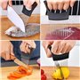 YPYMOD Porte Tranche Oignons, Coupe-Citron, Coupe-Légumes, Alimentaire Tranche Assistant(Noir, 10 Aiguilles D'oignon de 7cm)