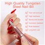 YPYMOD 3 Pièces Embout Ponceuse Ongles, Embout Depose Ponceuse Ongles Professionnel en Carbure de Tungstène, Forets à Ongles Éli