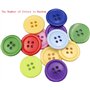 milaosk 100 Pièces Boutons en résine Boutons ronds multicolores 4 Trous Boutons pour Vêtements Couture Artisanat Ornements et Br