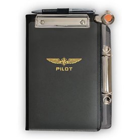 DESIGN 4 PILOTS Design4Pilots Organiseur pour planchettes professionnelles pour pilotes Noir Taille A5