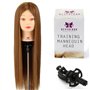 Neverland 26'' Cheveux Synthétiques Têtes d'Exercice avec Pince de Support Cosmétologie Mannequin Tête À Coiffer Femme