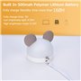Veilleuse Enfant 3-en-1 Réveil et Veilleuse 7 Couleurs LED Portable Bawoo Gollum Souris Horloge de Chevet en Silicone Luminosité