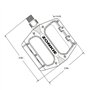 ZONKIE Pédales de vélo de Montagne Vélo Pédales Plate-Forme de Support en Alliage d'aluminium scellé Roulement essieu 9/16"