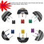 ZONKIE Pédales de vélo de Montagne Vélo Pédales Plate-Forme de Support en Alliage d'aluminium scellé Roulement essieu 9/16"